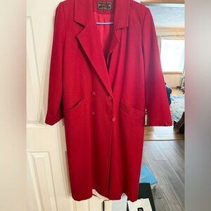 Pendleton Vibrant Red Trench Coat